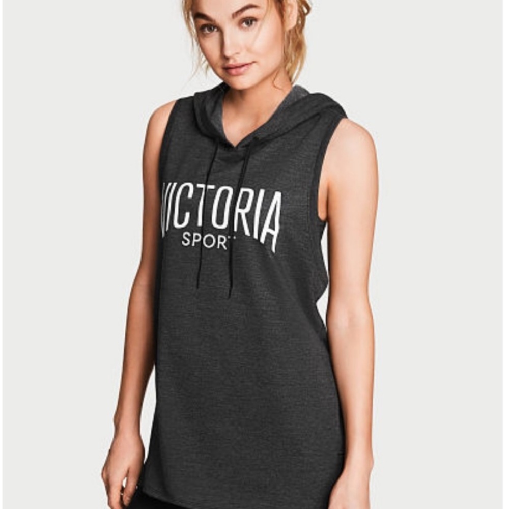 Victoria SPORT racer back hooded tank top